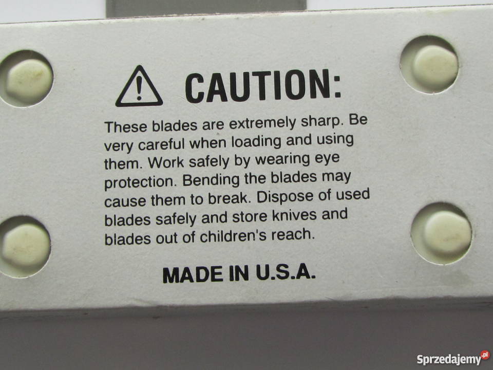 Ostrza wymienne do skrobaka Made in USA Pat No Olecko sprzedam