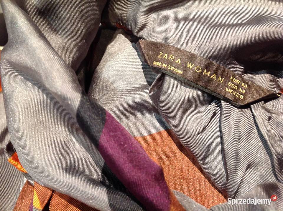 Top Bluzka Jedwabna Damska ZARA M 100 Jedwab bez rękawa