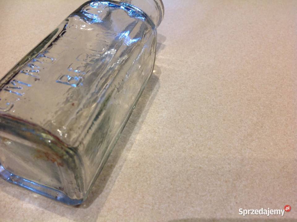 Stara Szklana Buteleczka Aptekarska Sygnowana Nowa Sól