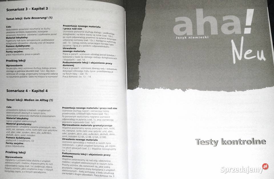 Aha 4 Neu Książka nauczyciela A Potapowicz K Chełm