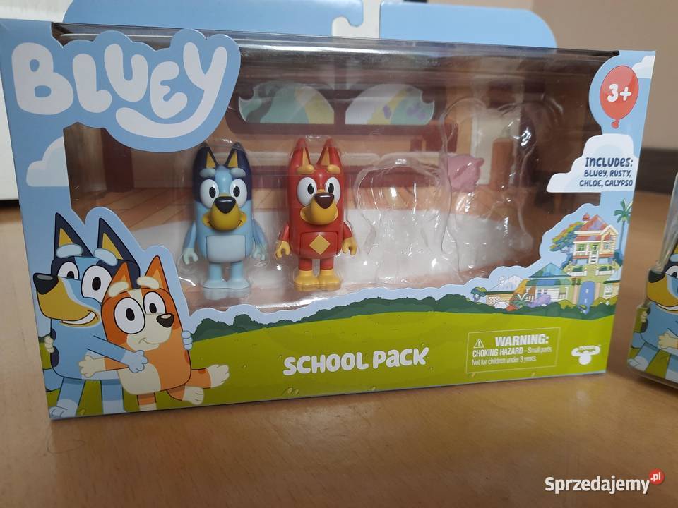 Bluey figurki Ryżyk Blue oryginalne Moose Toys