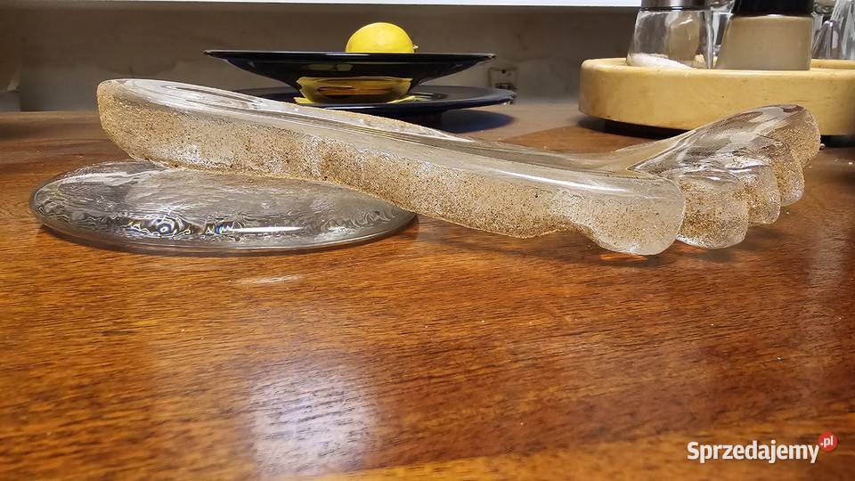 Ireneusz Kiziński unikalna szklana stopa z