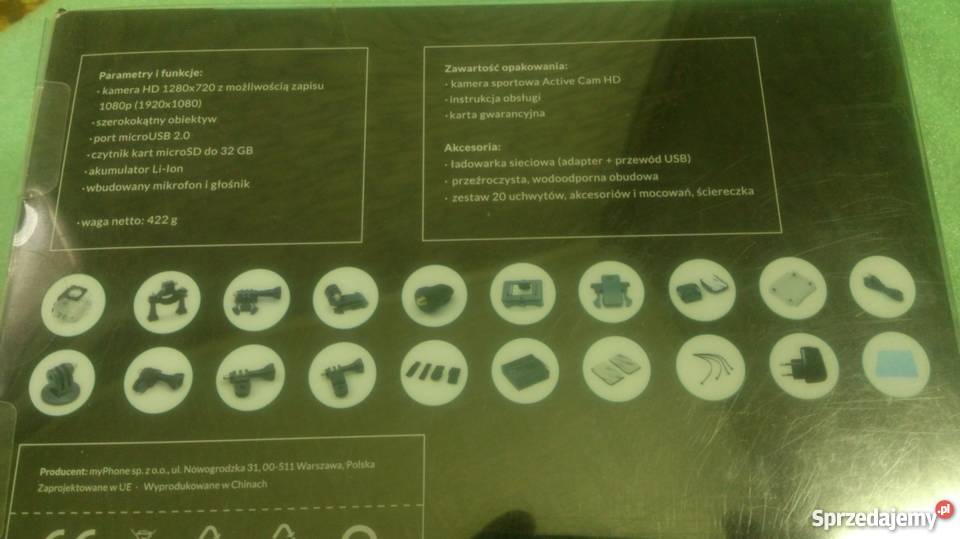 Kamerka sportowarejstrator samochodowy Elektronika lubuskie Zielona Góra