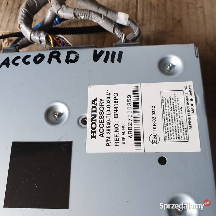 HONDA ACCORD VIII CZYTNIK NAPED DVD NAWIGACJI kujawsko-pomorskie Łochowice