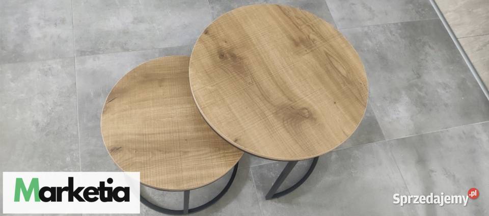 Fabrycznie Nowy Stolik KAWOWY loft okrągłe 45cm Łódź