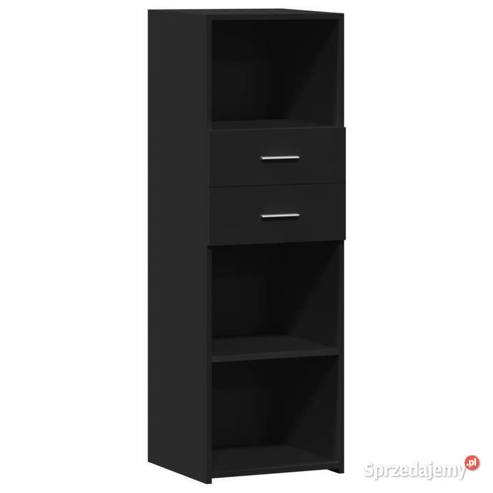 Wysoka szafka czarna 40x425x124 materiał Warszawa