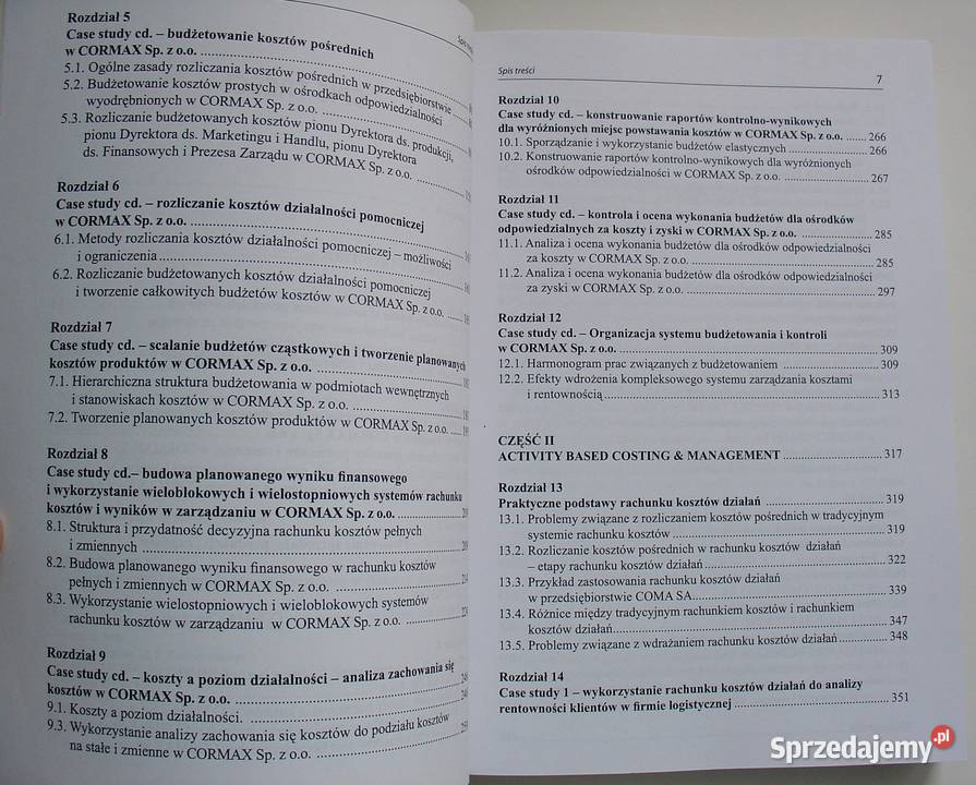 Zarządzanie rentownością Budżetowanie i kontrola