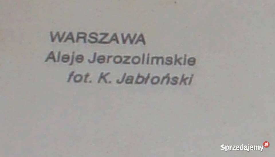 Warszawa na pocztówce z lat siedemdziesiątych Pruszków sprzedam