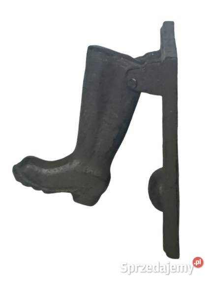 Kołatka żeliwna w kształcie buta ozdoba uchwyt Rzeszów