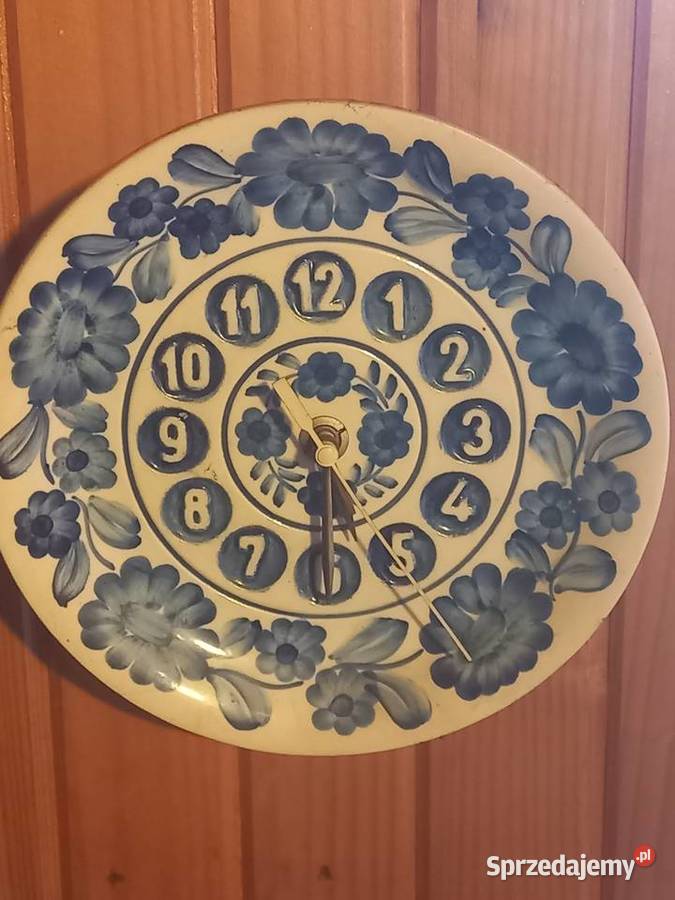 Zegar ścienny PRL Vintage Toruń