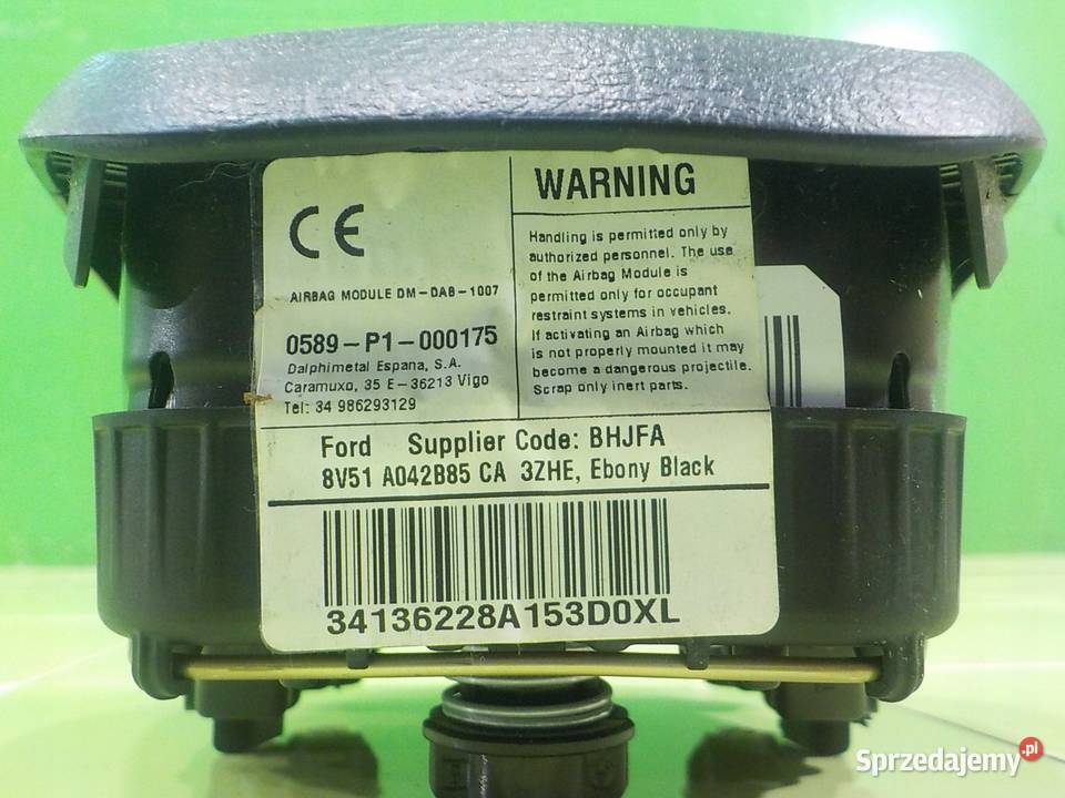 FORD ECOSPORT II 15 TDCI 15r 5D AIRBAG poduszka Suków