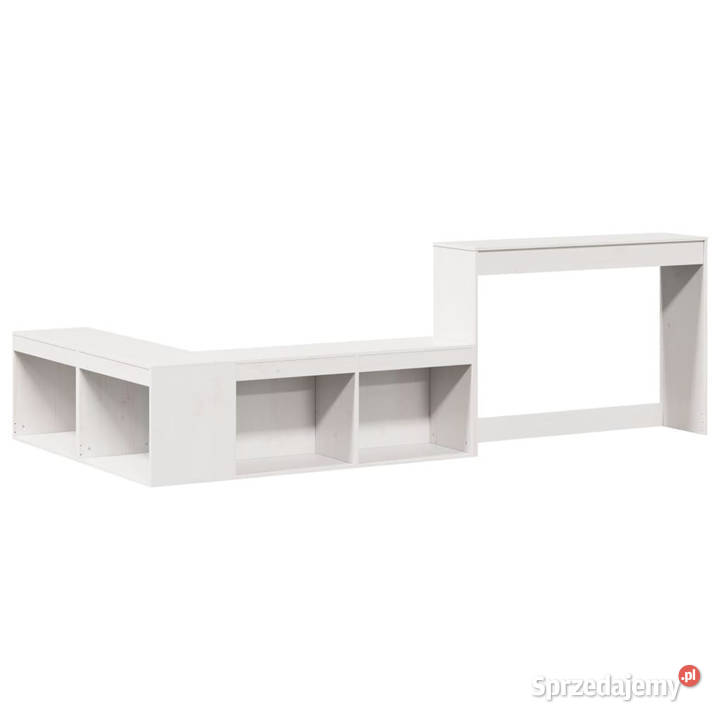 Szafka nocna z biurkiem biała 222x107x75 drewno Warszawa