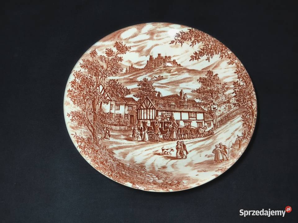 Talerz głęboki angielski James Broadhurst Sons Porcelana i szkło Chełm