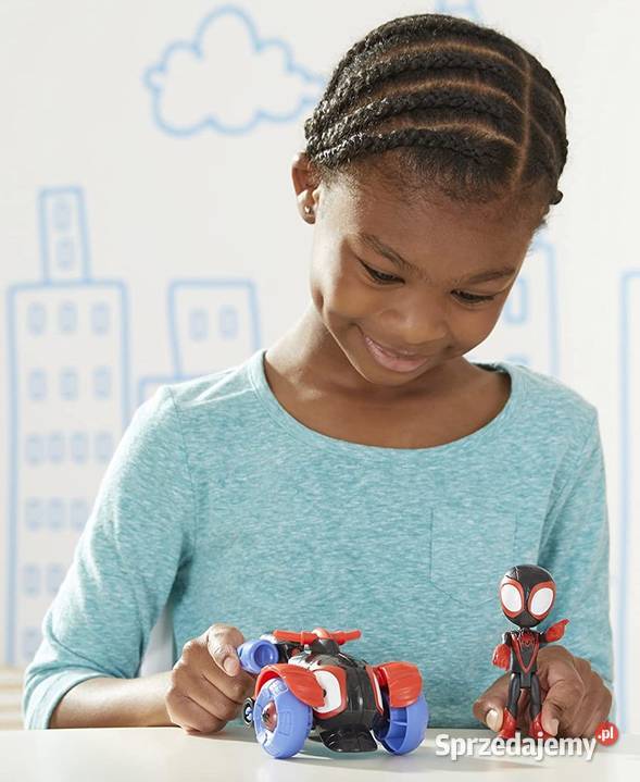 Figurka Miles Morales Spider Pojazd Techno Racer