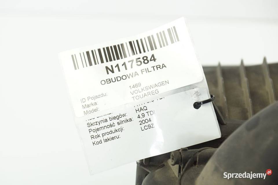 POWIETRZA 7L6128607J TOUAREG I OBUDOWA FILTRA osobowe Lipno