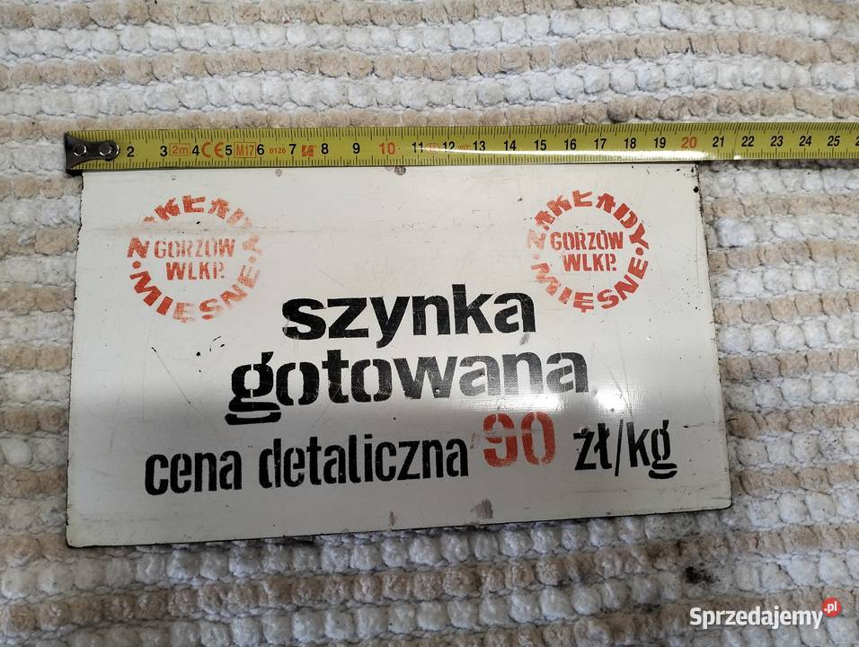 Stare tablice informacyjne prl Gorzów Wielkopolski
