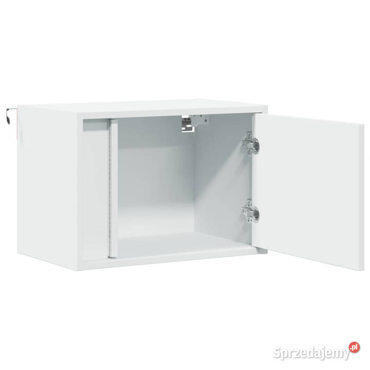 Wiszące szafki nocne z LED 2 białe WM852090 Warszawa