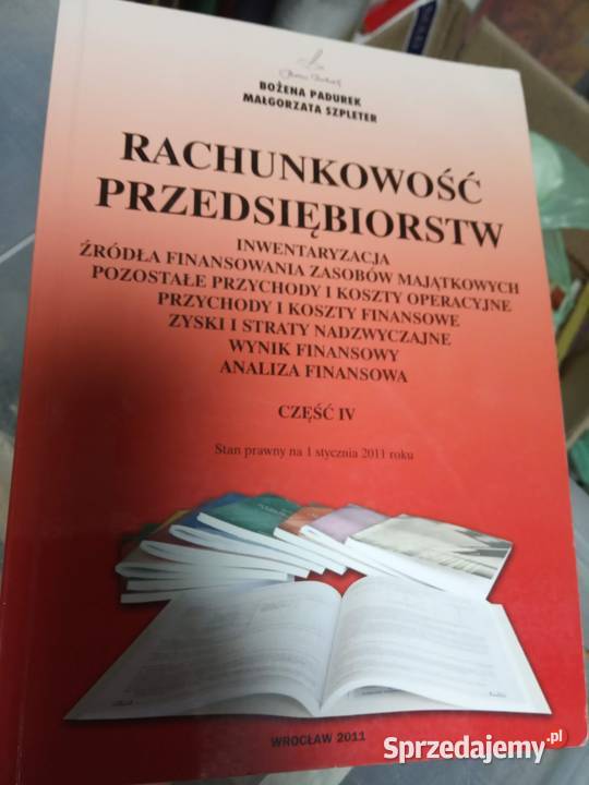 Rachunkowość przedsiębiorstw Padurek finansowe Warszawa