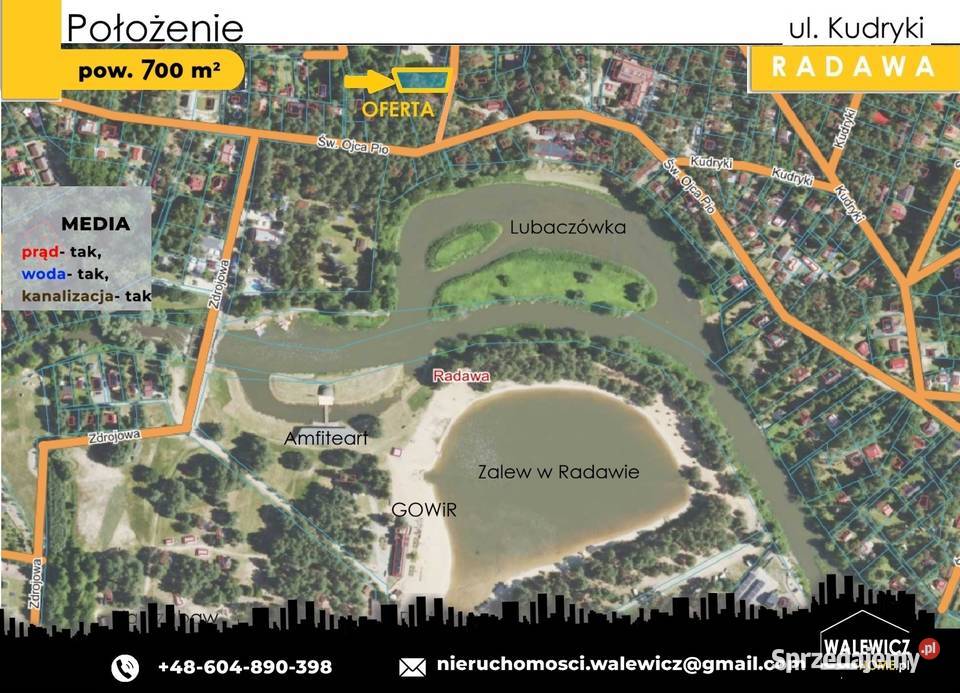 Przytulny domek letniskowy w Radawie działka 700 Sprzedaż Radawa