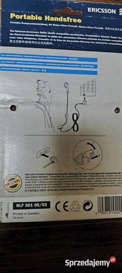 Słuchawki nowe oryginalne do telefonu Ericsson Gliwice