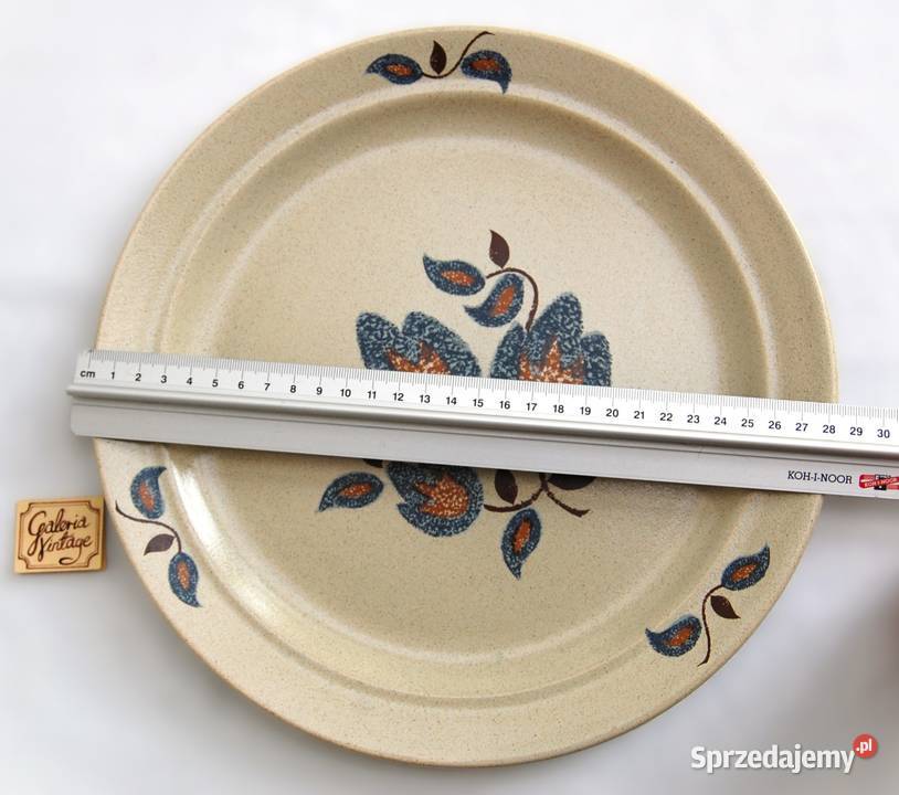 Serwis deserowy talerze filiżanki kamionka lubelskie Lublin