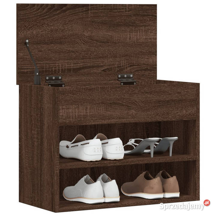 Ławka z miejscem na buty brązowy dąb 60x30x45 Warszawa