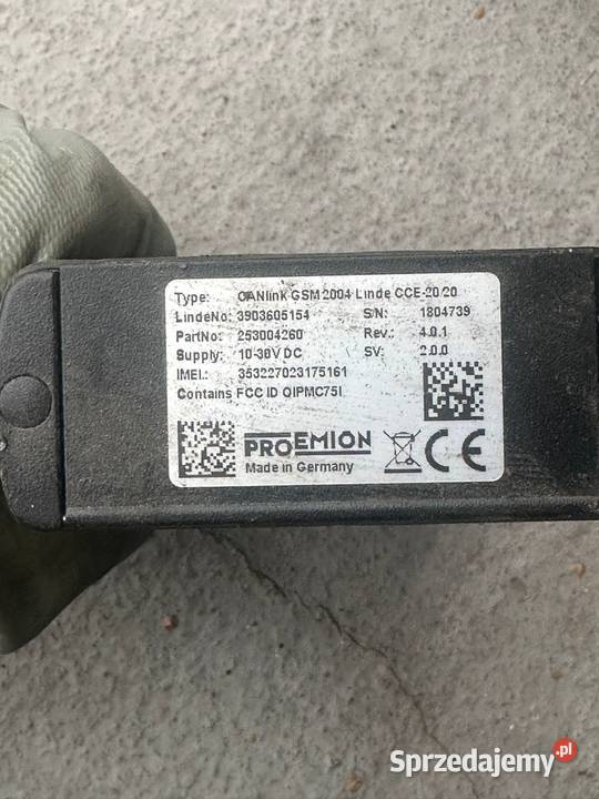 LINDE Moduł CAN GSM GPRS CANlink PROEMION Antonie