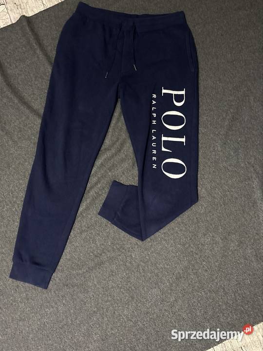 Męskie granatowe dresy POLO RALPH LAUREN rozmiar niebieski Szwedy