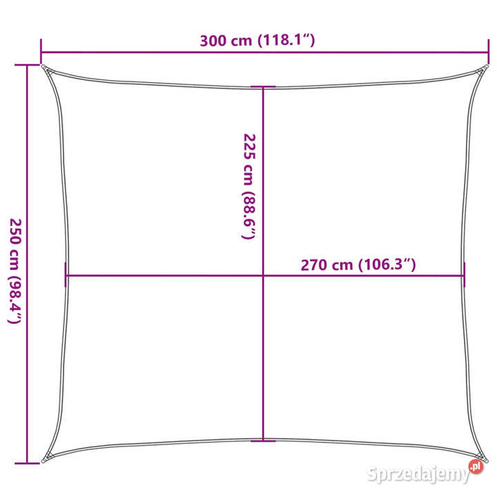 Żagiel przeciwsłoneczny 160 gm czarny 25x3 m Markizy i osłony