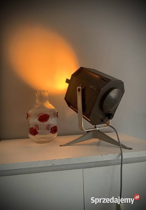 Lampa teatralna PRL lata 7080 LOFT VINTAGE Poznań
