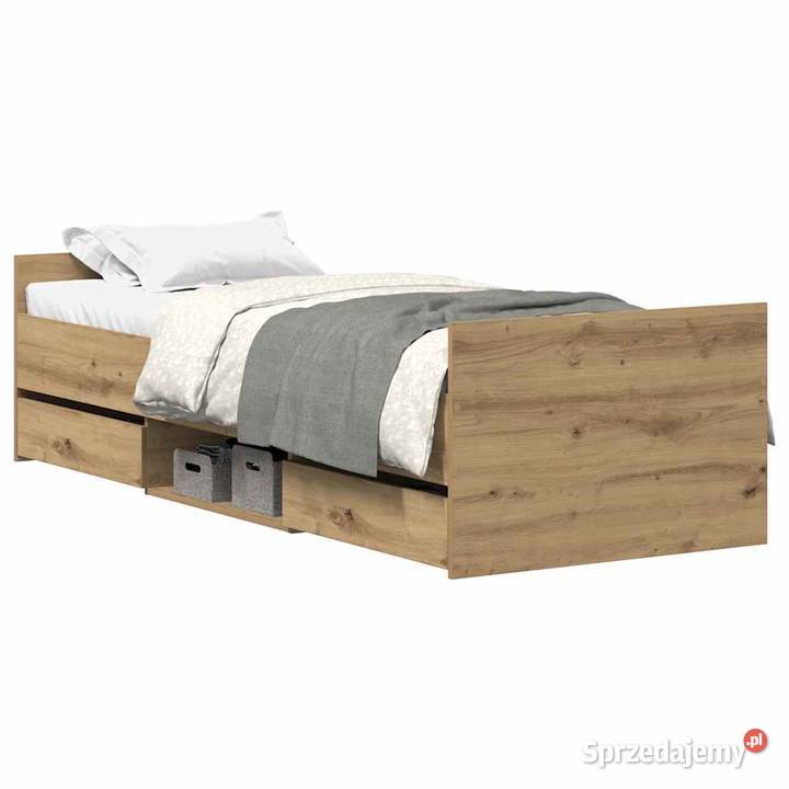 vidaXL Rama łóżka bez materaca Artisan Oak mazowieckie Warszawa