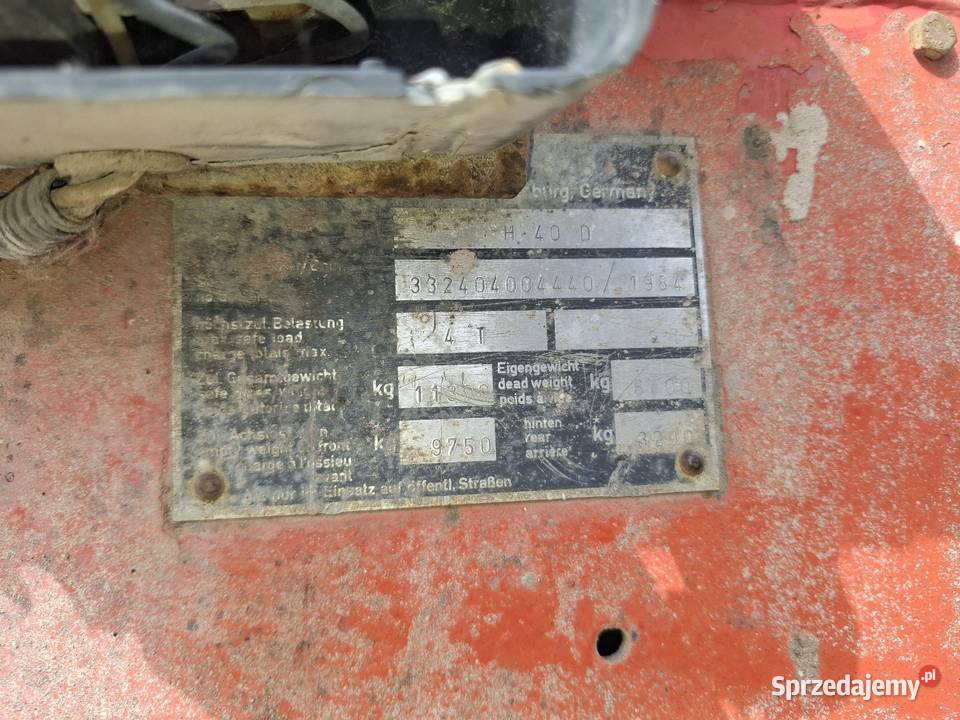 Wózek widłowy Linde H40D silnik 4 deutz diesel Targoszyn