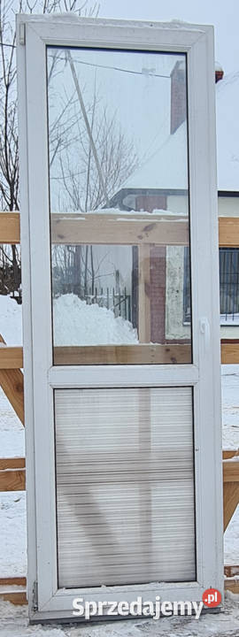 OKNA KacprzaK Okno Balkonowe 77X227 Używane PCV Siedlce