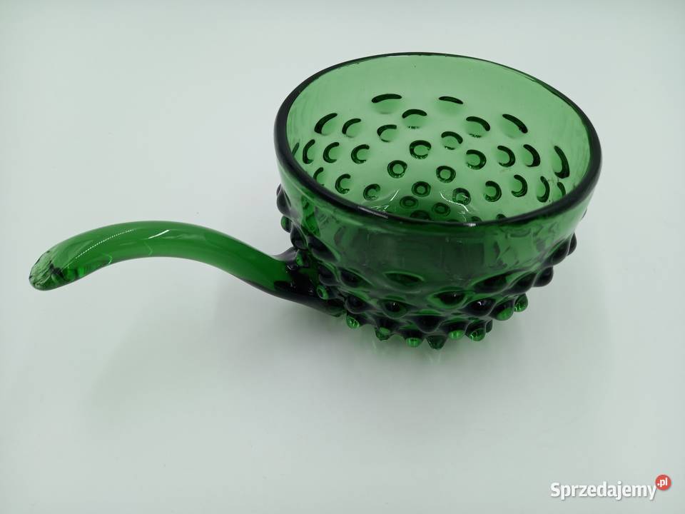 Murano patera szmaragdowe grube szkło