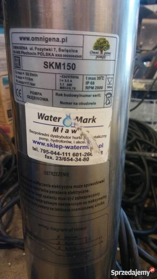 Sprzedam pompe głębinową sk150 plus zbiornik 10l małopolskie Niepołomice