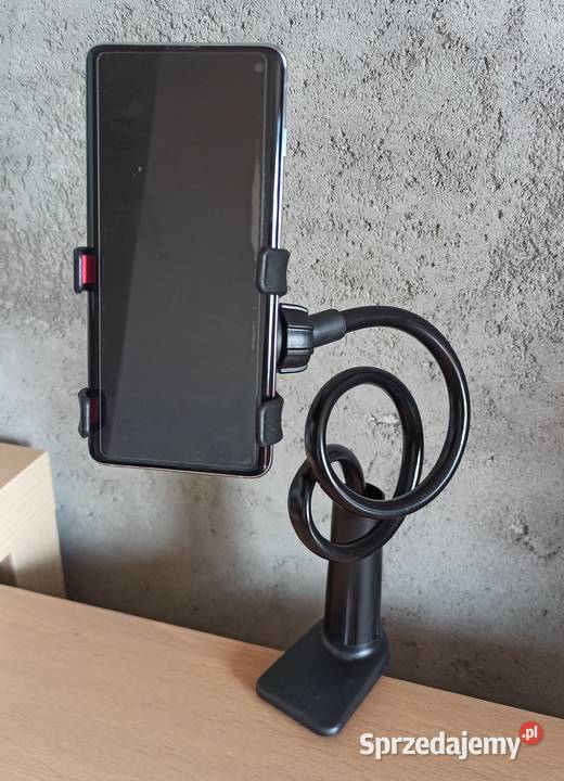 Uchwyt biurkowy do telefony smartfona czarny Białystok