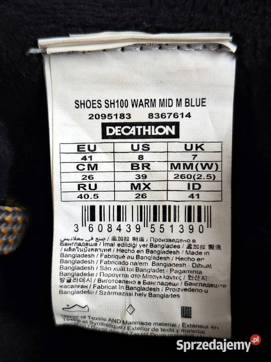 Quechua Buty Turystyczne Zimowe Śniegowce SH100 Trekkingowe podkarpackie Krosno sprzedam