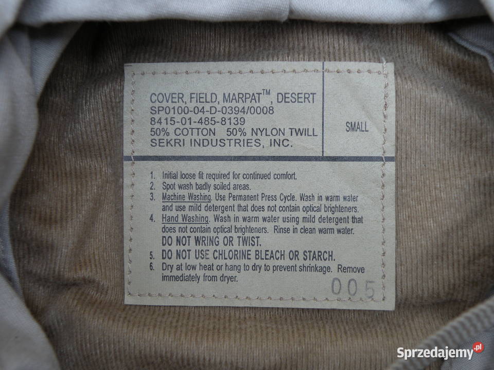 Kapelusz boonie marpat desert USMC small dolnośląskie Wrocław sprzedam