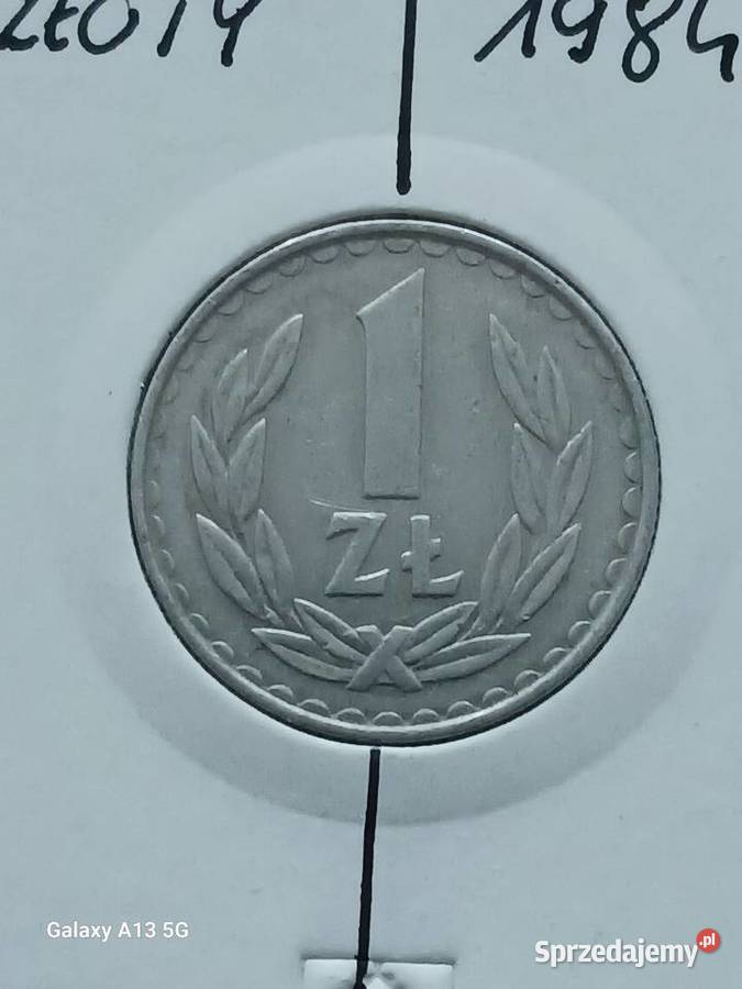 1 Złoty 1984 r Skrętka Numizmatyka Konin