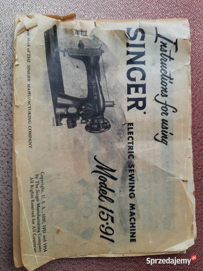 Maszyna do szycia Singer stara mazowieckie Pruszków