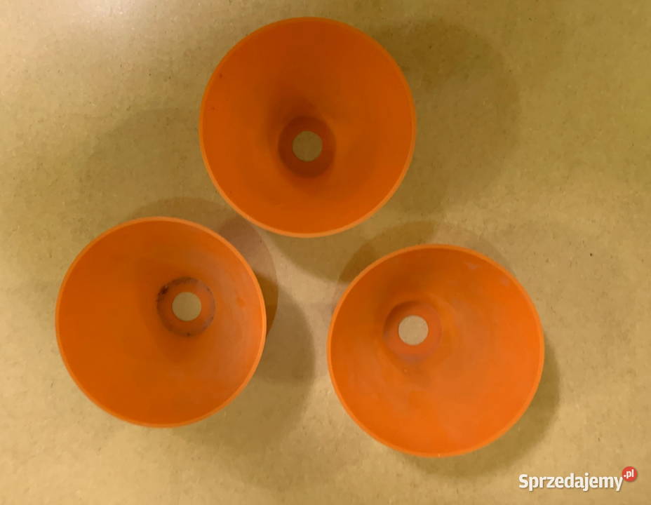 Plastikowe pomarańczowe klosze do lampyżyrandola Abażury i klosze podkarpackie Stalowa Wola sprzedam