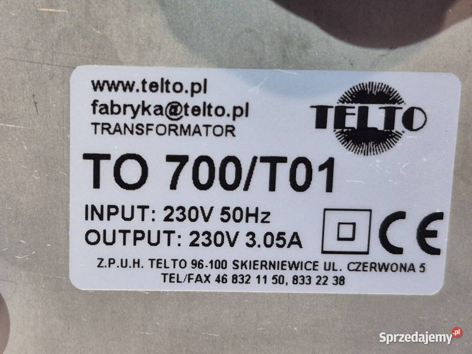 Transformator seperujący separacyjny izolacyjny Krzeszów