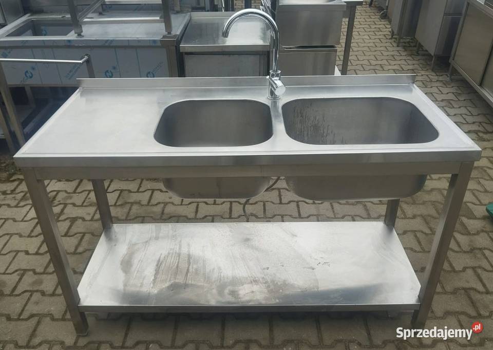 Zlew 2 Komorowy z Półką 1416085 S 1739O Nowe Skalmierzyce