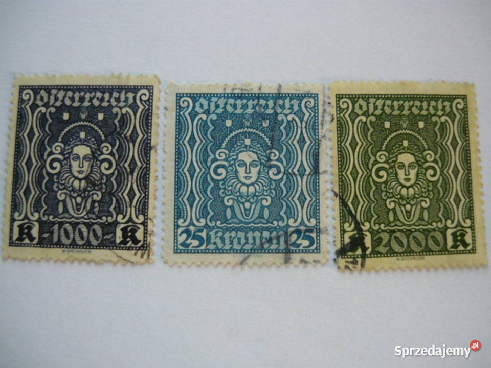 Znaczki Austria 1933 r Myszków