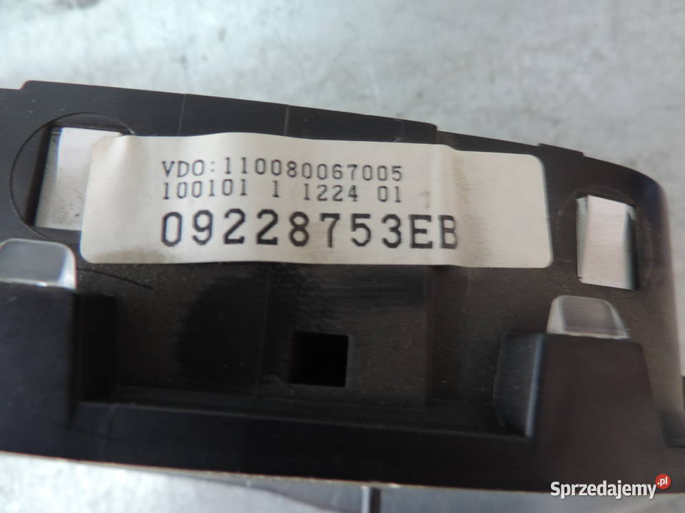 LICZNIK ZEGARY OPEL ASTRA G 16 8V 09228753EB Nowy Sącz