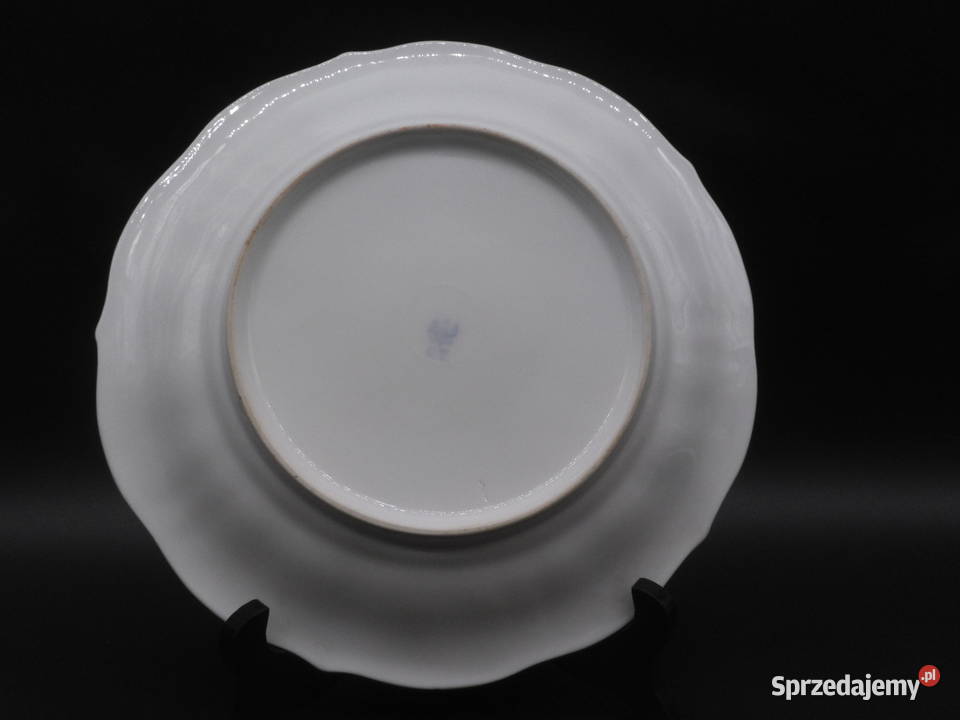 Zabytkowa ręcznie malowana patera porcelanowa z