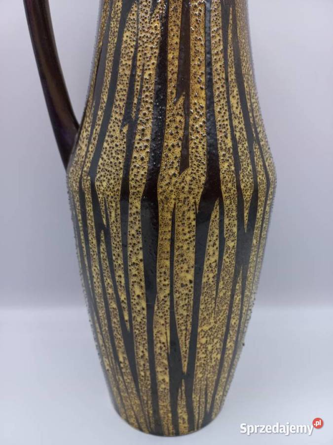 Piękny ceramiczny wazondzban lava niemiecki wielokolorowy kujawsko-pomorskie sprzedam