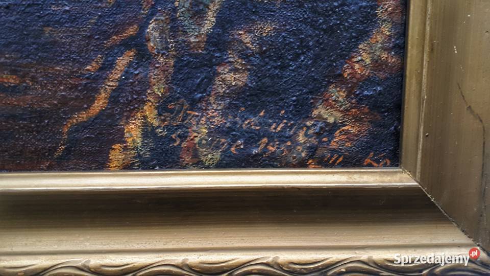 Obraz olejny płótno dolnośląskie Lwówek Śląski