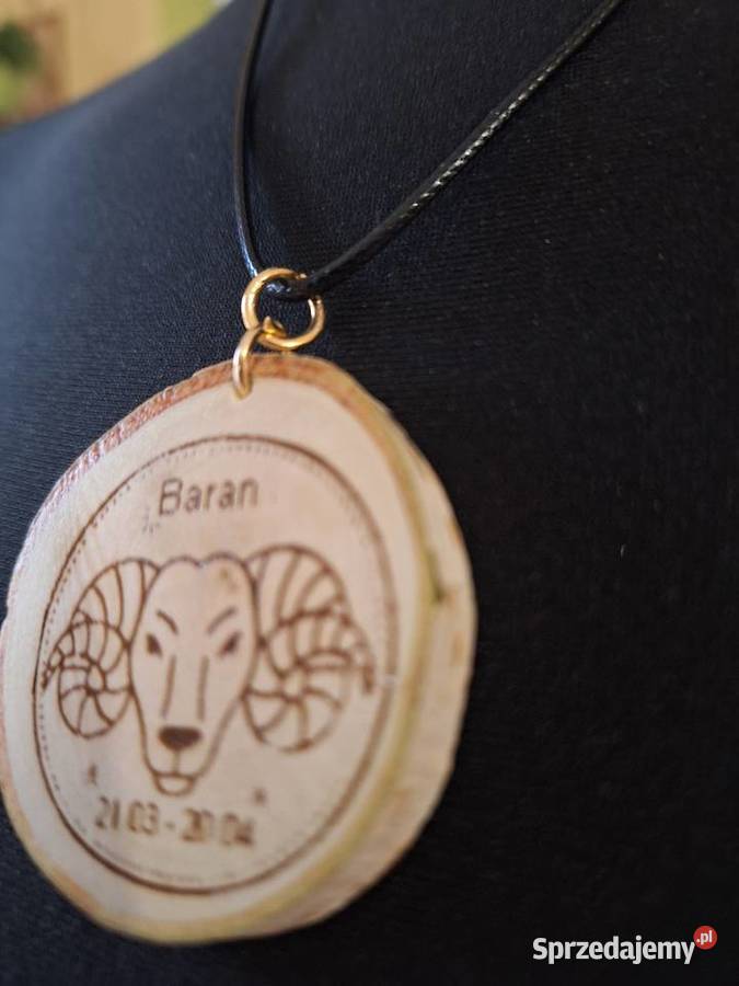 Zawieszka na rzemyku znak zodiaku Baran Dla kobiet Strzyżów