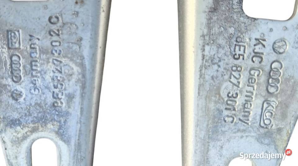 KOMPLET ZAWIAS KLAPY BAGAŻNIKA LEWY PRAWY AUDI Działoszyce